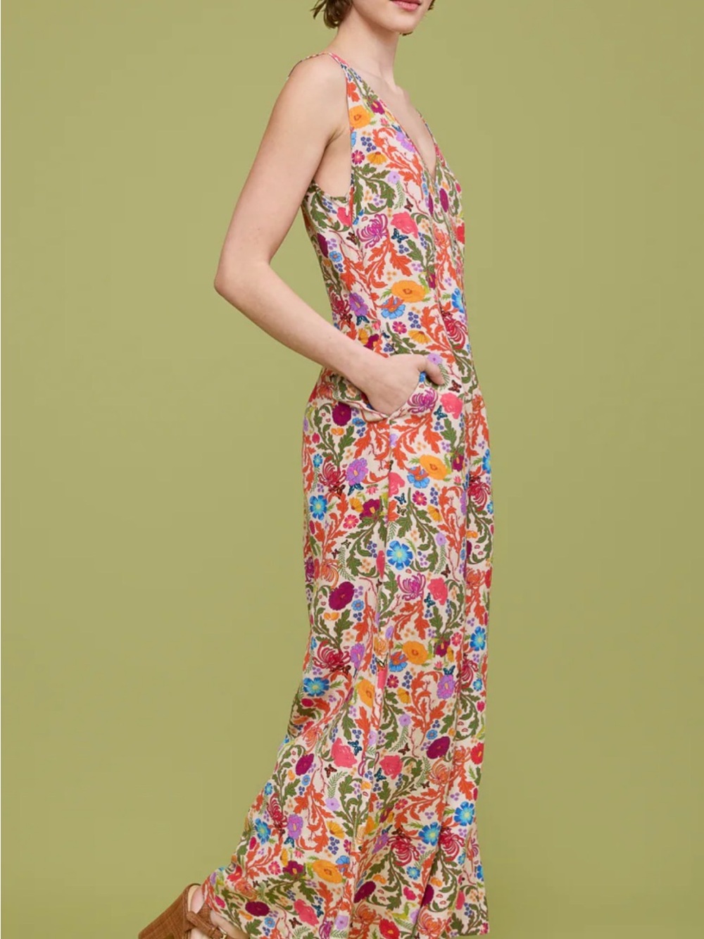 Mixed by Nasrin wide-leg jumpsuit in Solea XS - Picture 7 of 7